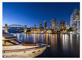 Granville Island in the evening Poster