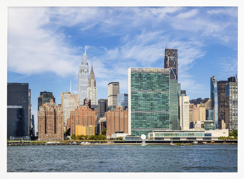 NEW YORK CITY East River Skyline Poster