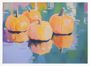 Colorful Pumpkins Poster