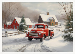 Christmas Truck Poster