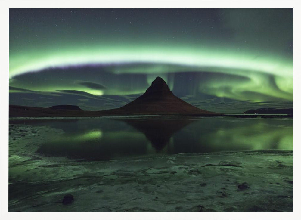 Kirkjufell Aurora Poster