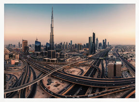 Dubai Skyline Panorama Poster