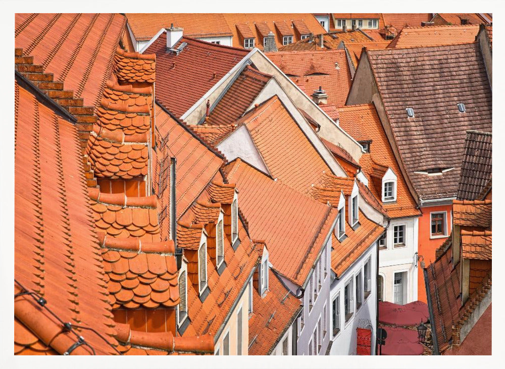 The color of these roofs... Poster