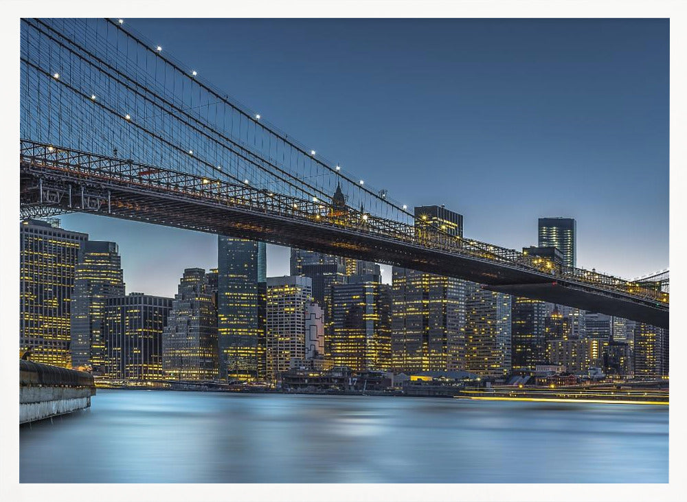 New York - Blue Hour over Manhattan Poster