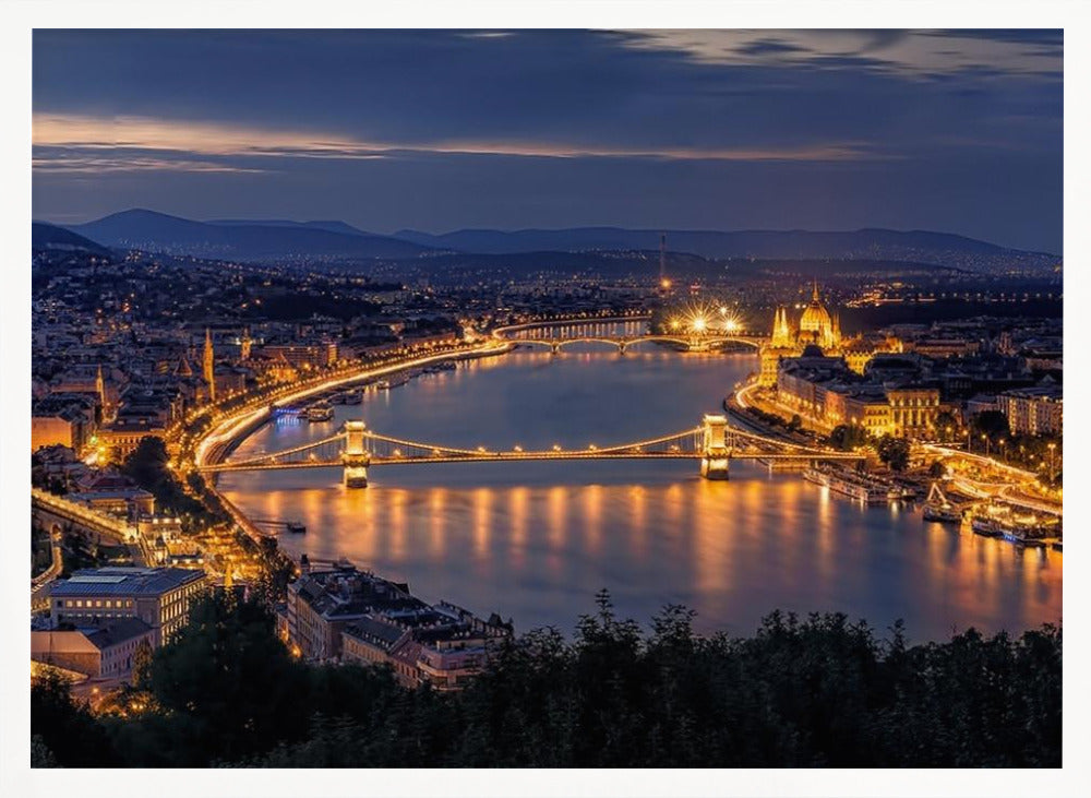 Panorama of Budapest Poster