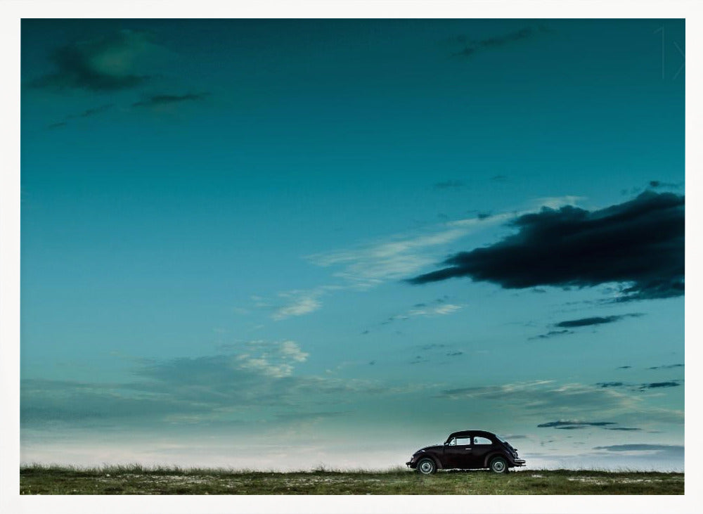 The Red VW Beetle Poster