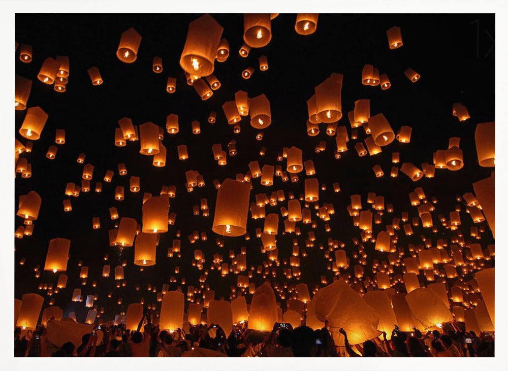 Floating Lanterns Poster