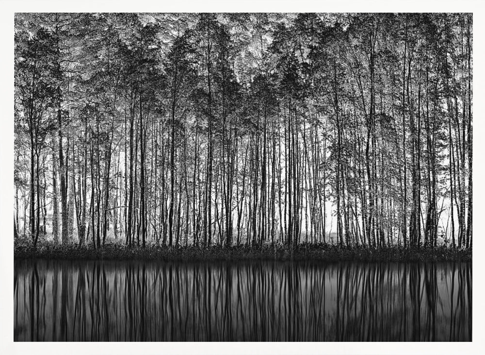 Pointillism Nature Poster