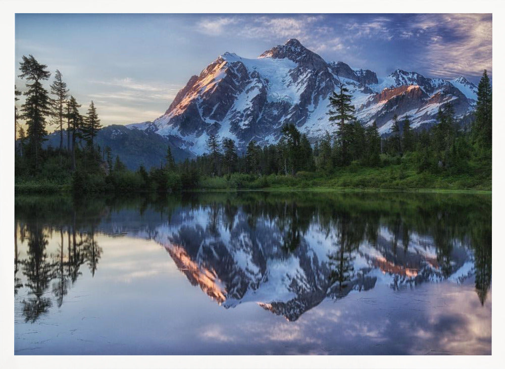 Sunrise on Mount Shuksan Poster