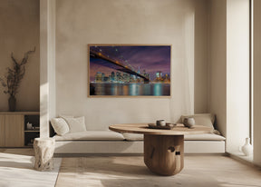 Brooklyn Bridge at Night Poster