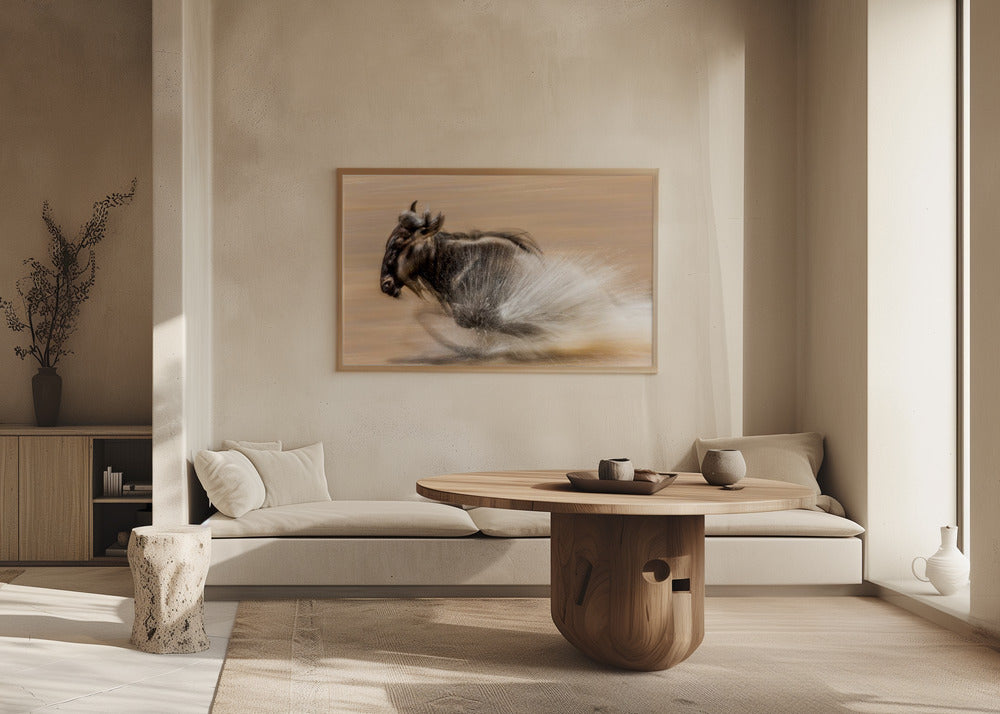 SLOW SHUTTER WILDEBEEST Poster