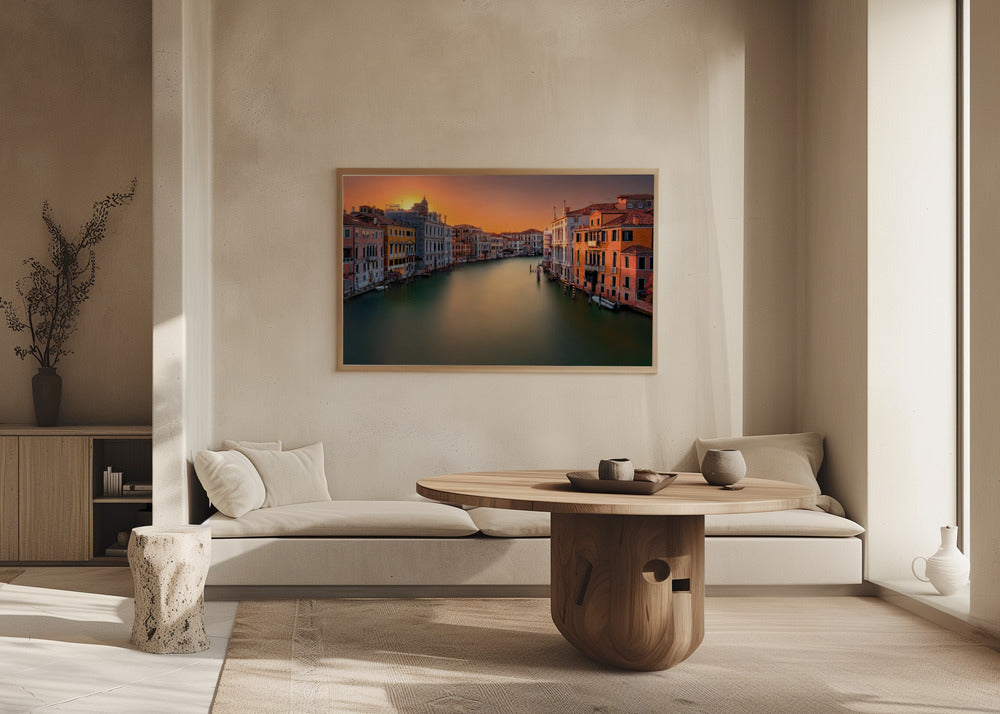 Sunset in Venice Poster