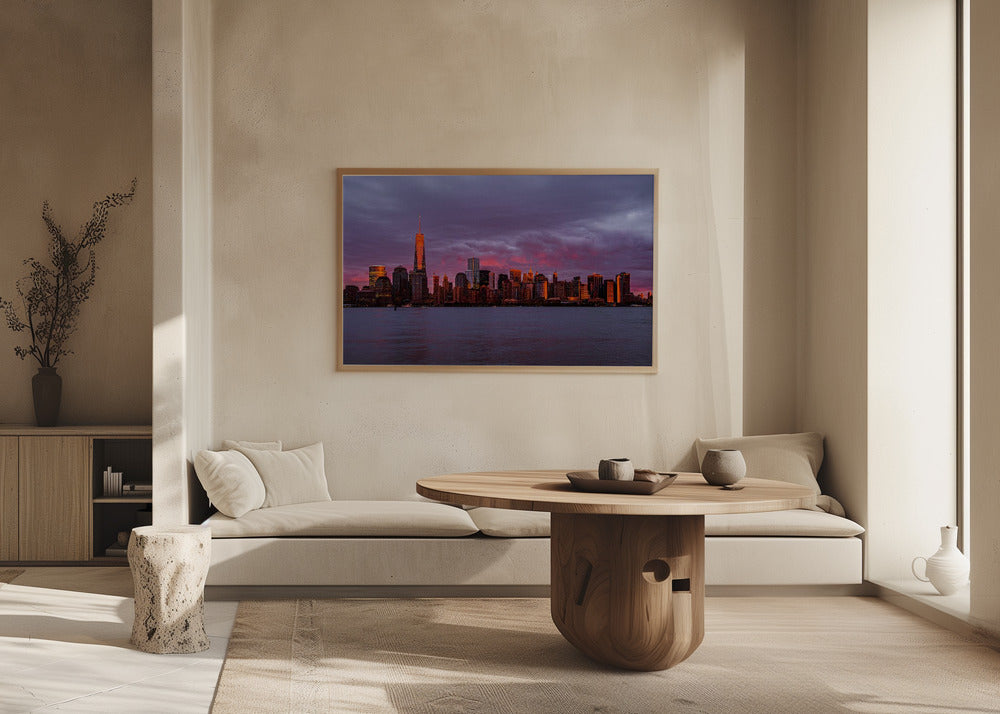 New York City Sunset Poster