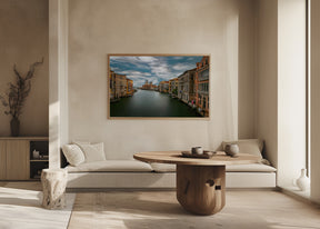 Stormy weather on the Grand Canal Poster