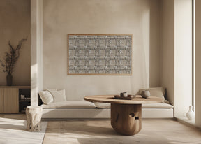 White Dots Pattern Poster