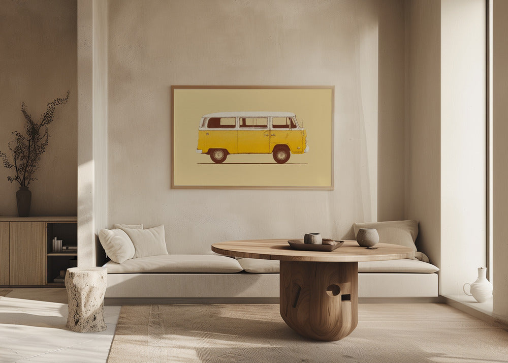 Yellow Van Poster