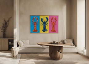 Lobster Langoustines Pop Art Poster