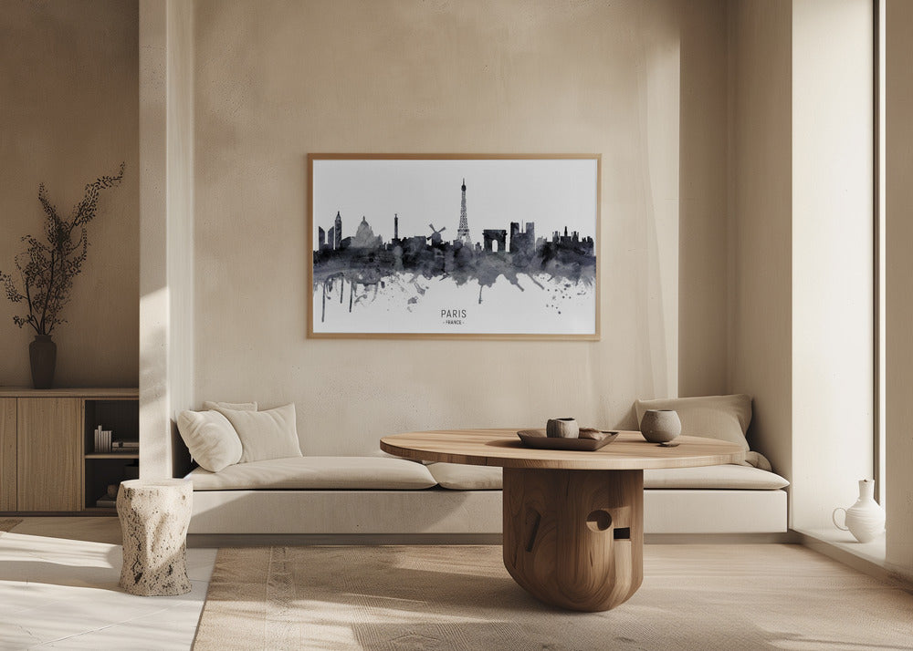 Paris France Skyline Poster