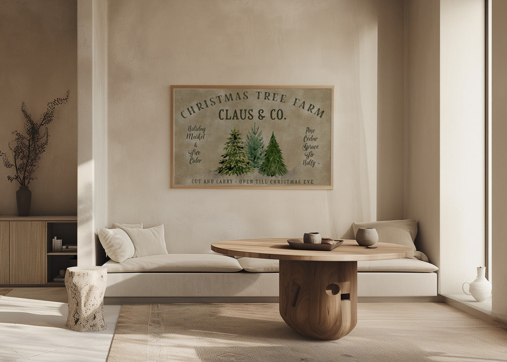 Vintage Christmas tree farm (1) Poster