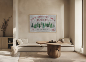 Vintage Christmas tree farm (2) Poster