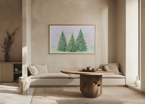 The snowy trees Poster