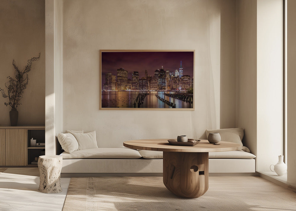 NEW YORK CITY Panoramic Nightly Impressions Poster