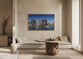 BOSTON Skyline North End &amp; Financial District Poster