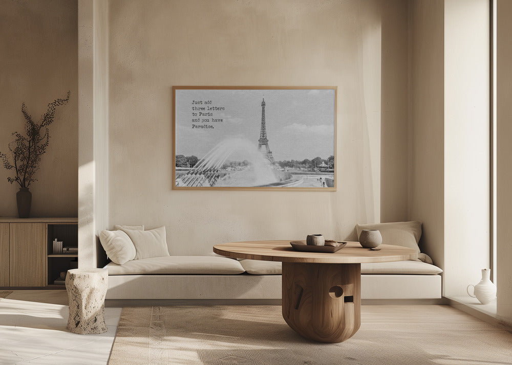 Paradise - Paris Eiffel Tower Poster