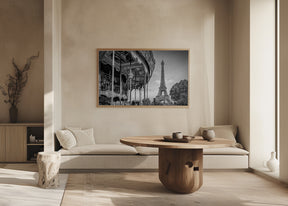 Typical Paris in monochrome Poster