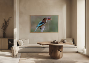 Kingfisher with catch Poster