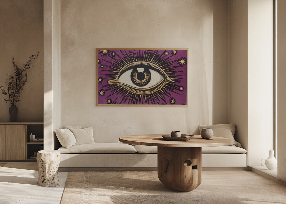 Allseeingeyehpurple Ratio2x3 Poster