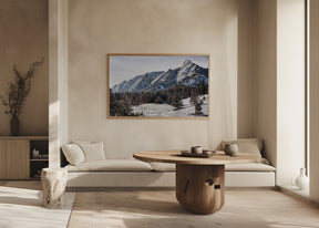 Boulder Flatirons Winter Poster