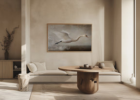 Flying Swan Poster