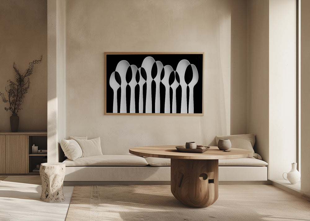 Spoons Abstract:  Forest Poster