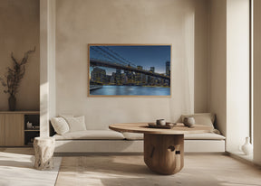 New York - Blue Hour over Manhattan Poster