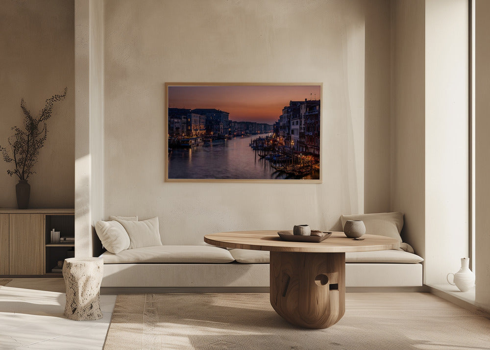 Venice Grand Canal at Sunset Poster