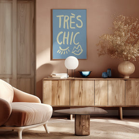 Très Chic Blue Poster