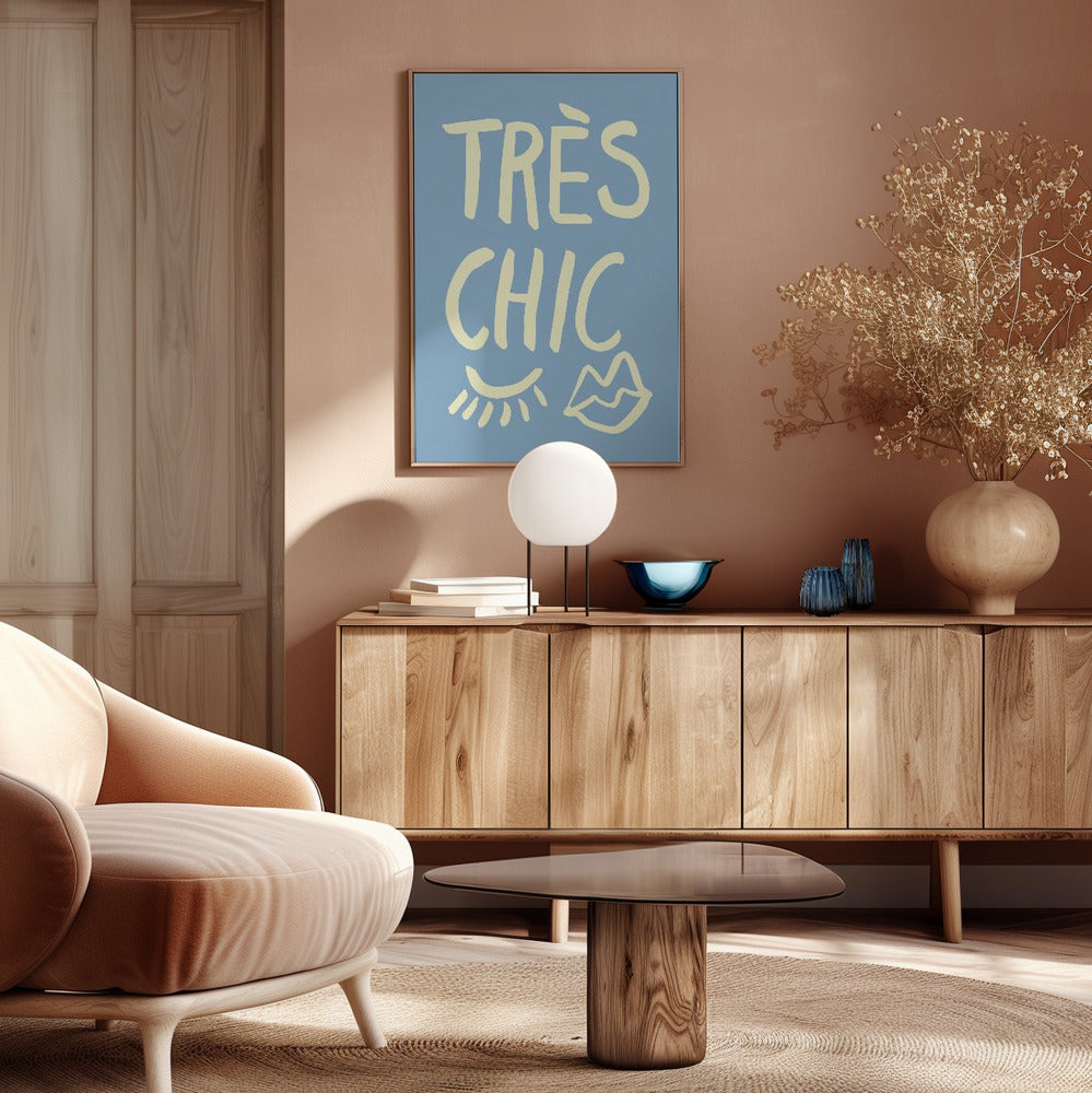 Très Chic Blue Poster