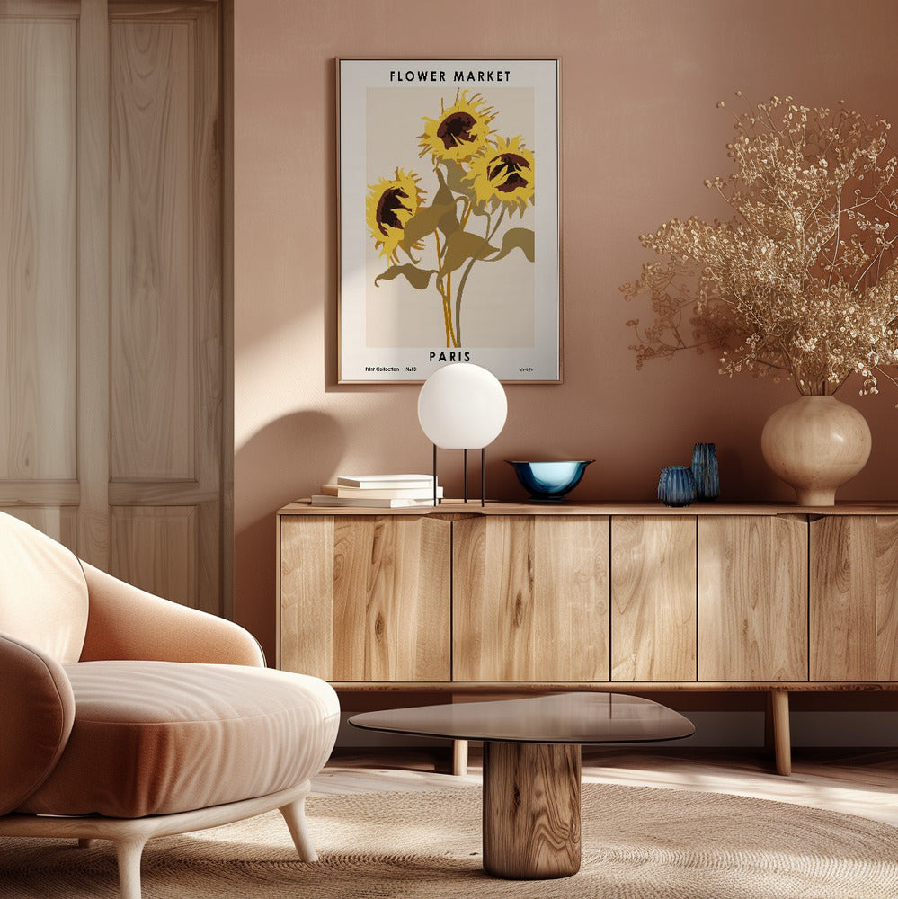 Flower Market. Paris Poster