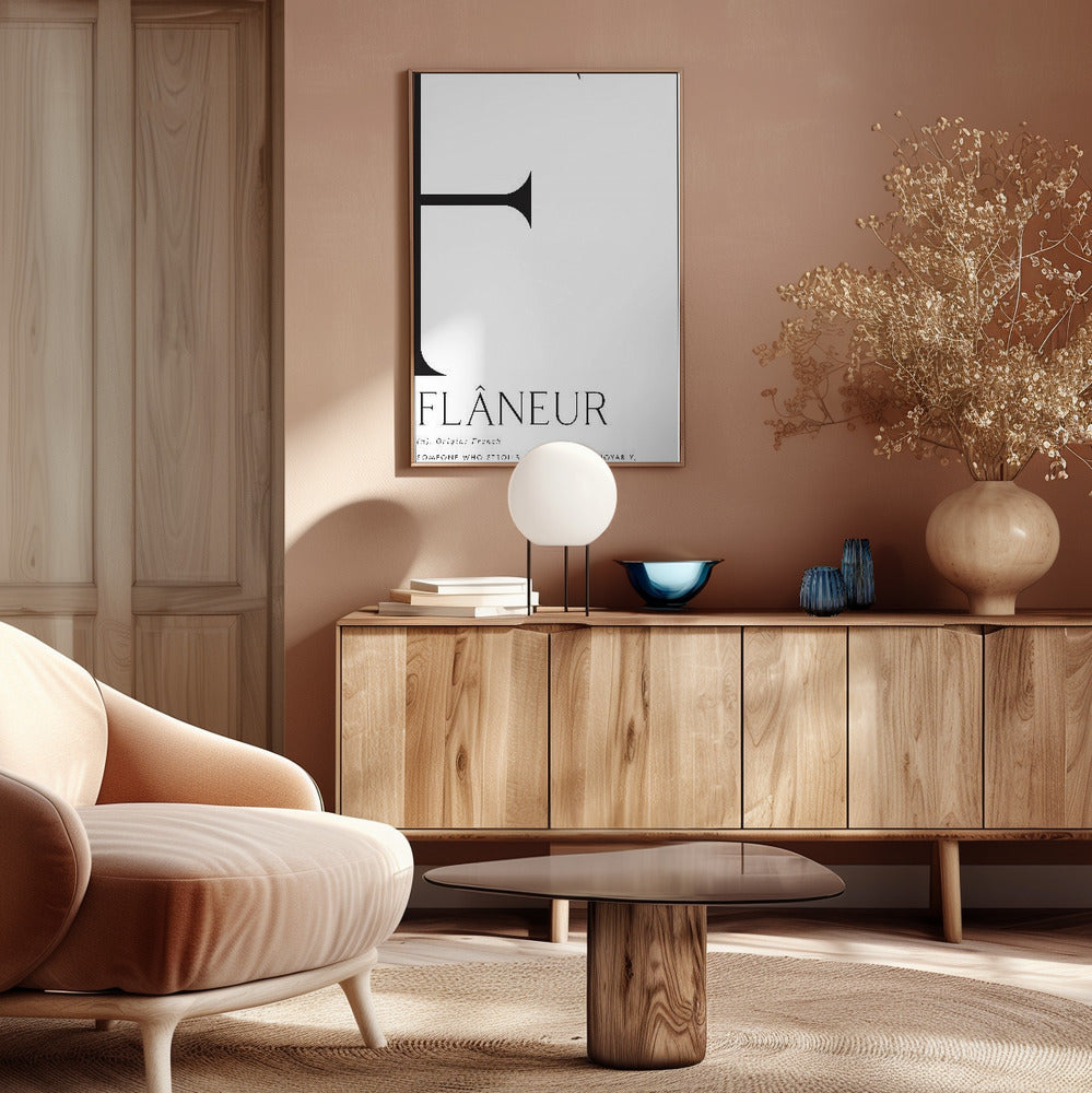 Flâneur definition Poster