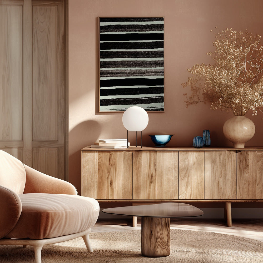 Lines in Green Poster