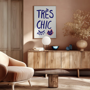 Tres Chic Blue Poster