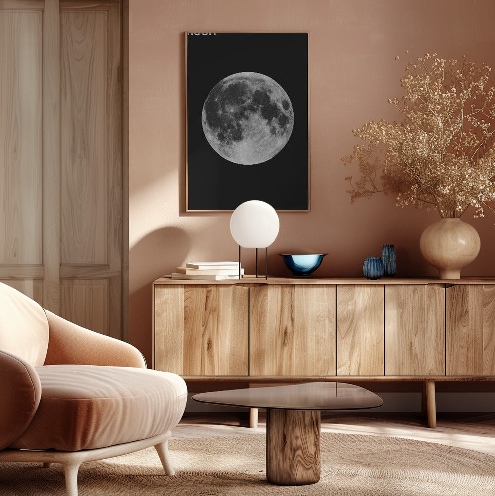 Solar System Moon Poster