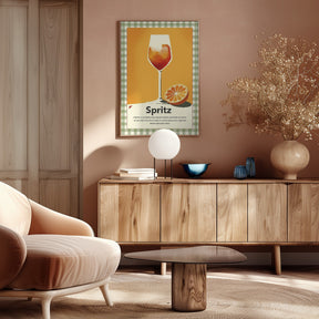 Spritz retro print Poster