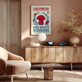 Porcini kitchen print Poster