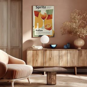 Aperol spritz print Poster