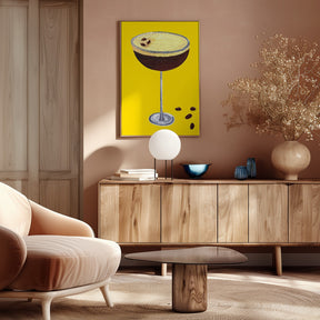 Espresso Martini Buttercup Yellow Poster