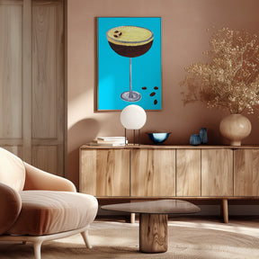 Espresso Martini Sky Blue Poster