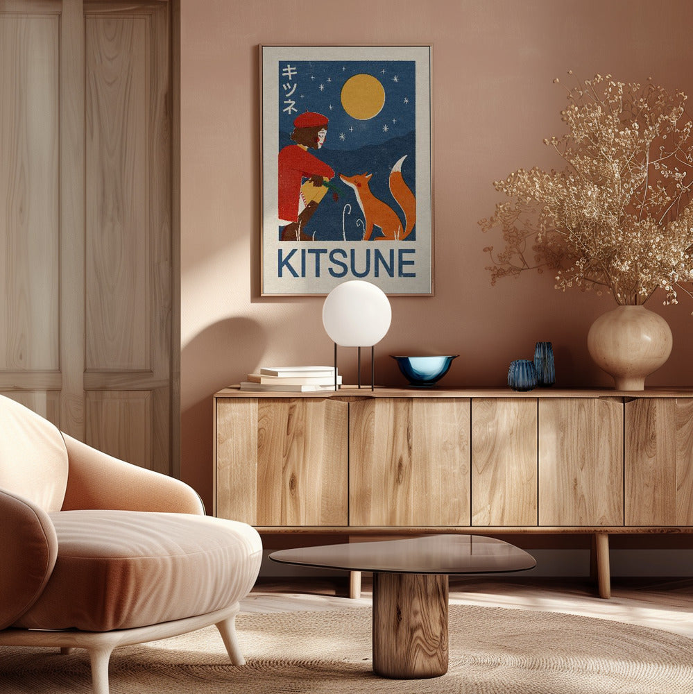 Kitsune Fox Poster