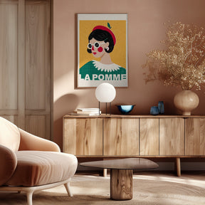 La Pomme French Fashion Portrait Poster